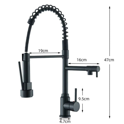 Easy Install Dual Spout Kitchen Faucet
