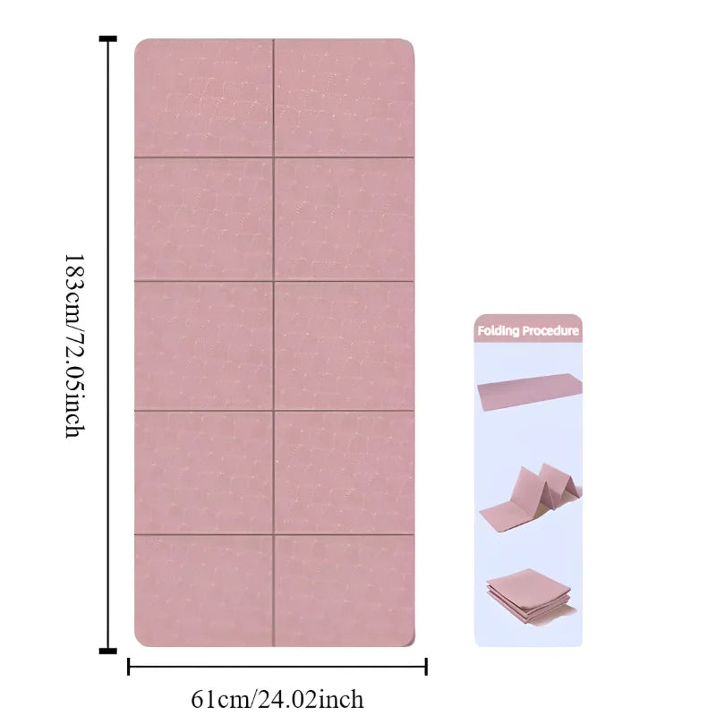 Flexible Foldable Yoga Mat Non Slip Eco Friendly