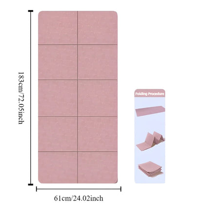 Flexible Foldable Yoga Mat Non Slip Eco Friendly