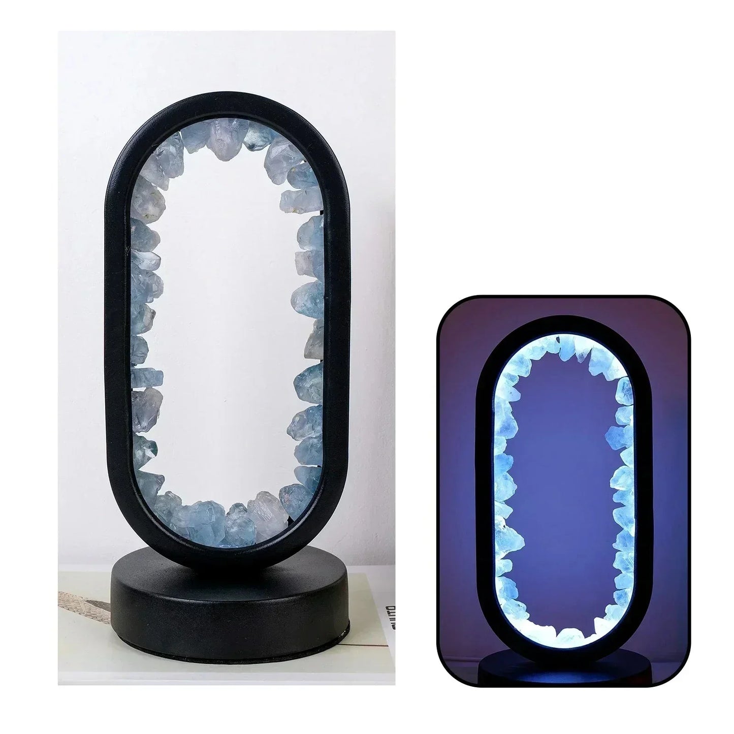 Purple Gemstone Table Lamp
