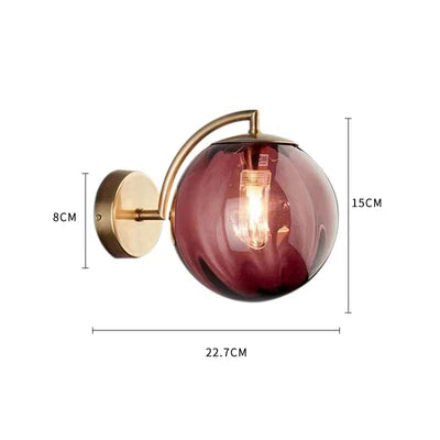 Sleek Glass Ball LED Wall Light - Cofik
