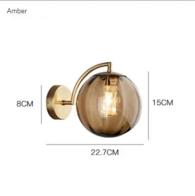 Vibrant Glass Contemporary Wall Light