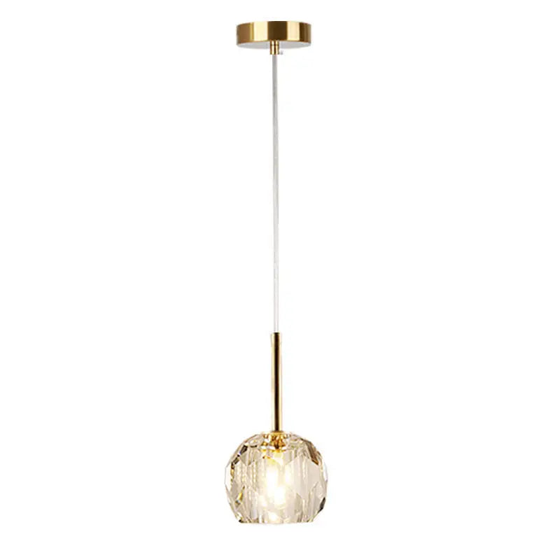 Compact Elegant LED Crystal Ceiling Light Fixture
