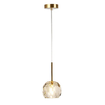 Compact Elegant LED Crystal Ceiling Light Fixture