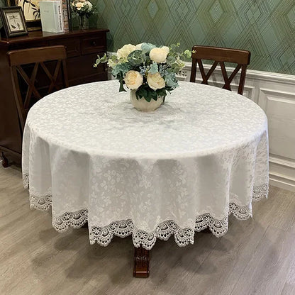 Elegant Floral Pattern Table Cover