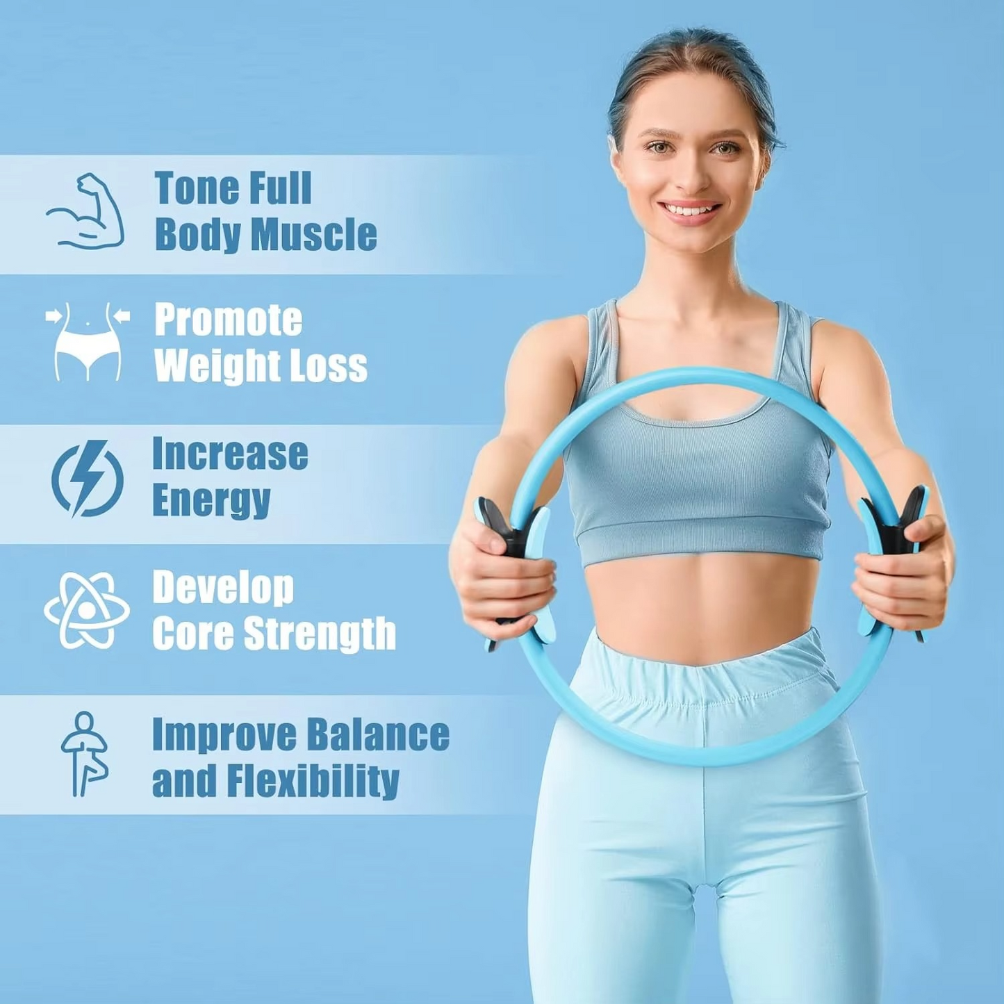 Flexible Exercise Ring for Core Workout and Muscle Tone