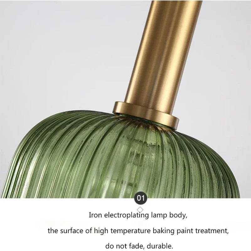 Sleek Glass Pendant Lighting Fixture