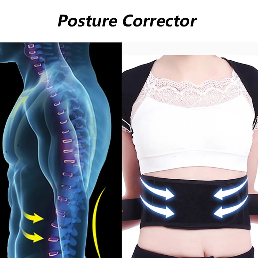 Back Support Adjustable Posture Correction Belt