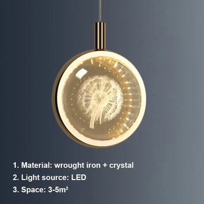 Elegant Glass Drop Pendant Light