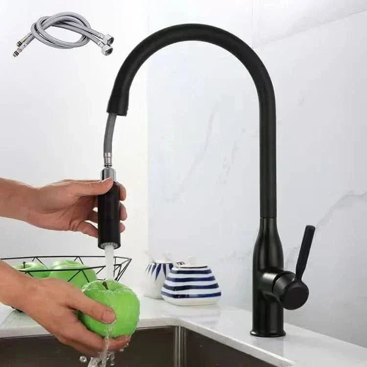Cofik | Modern Steel Faucet with Pull Down Sprayer