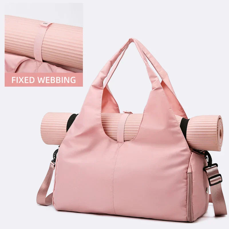 Fitness Tote Bag for Women with Sneaker Pocket