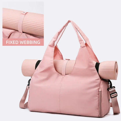 Fitness Tote Bag for Women with Sneaker Pocket
