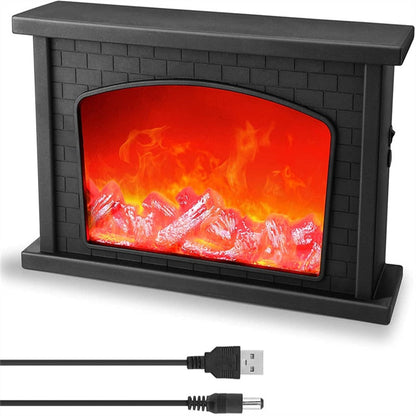 Compact Outdoor Tabletop Fire Pit Lamp