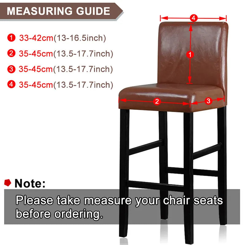 Elastic Bar Stool Seat Cover
