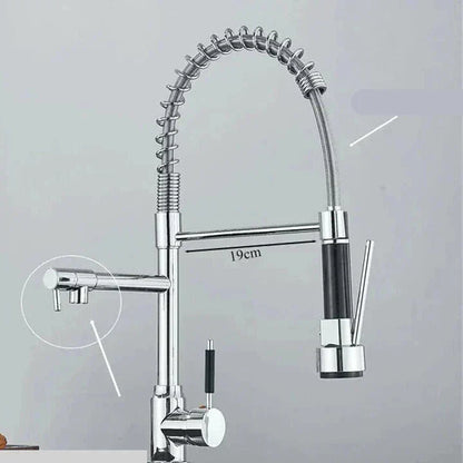 Rotating Single Handle Kitchen Faucet