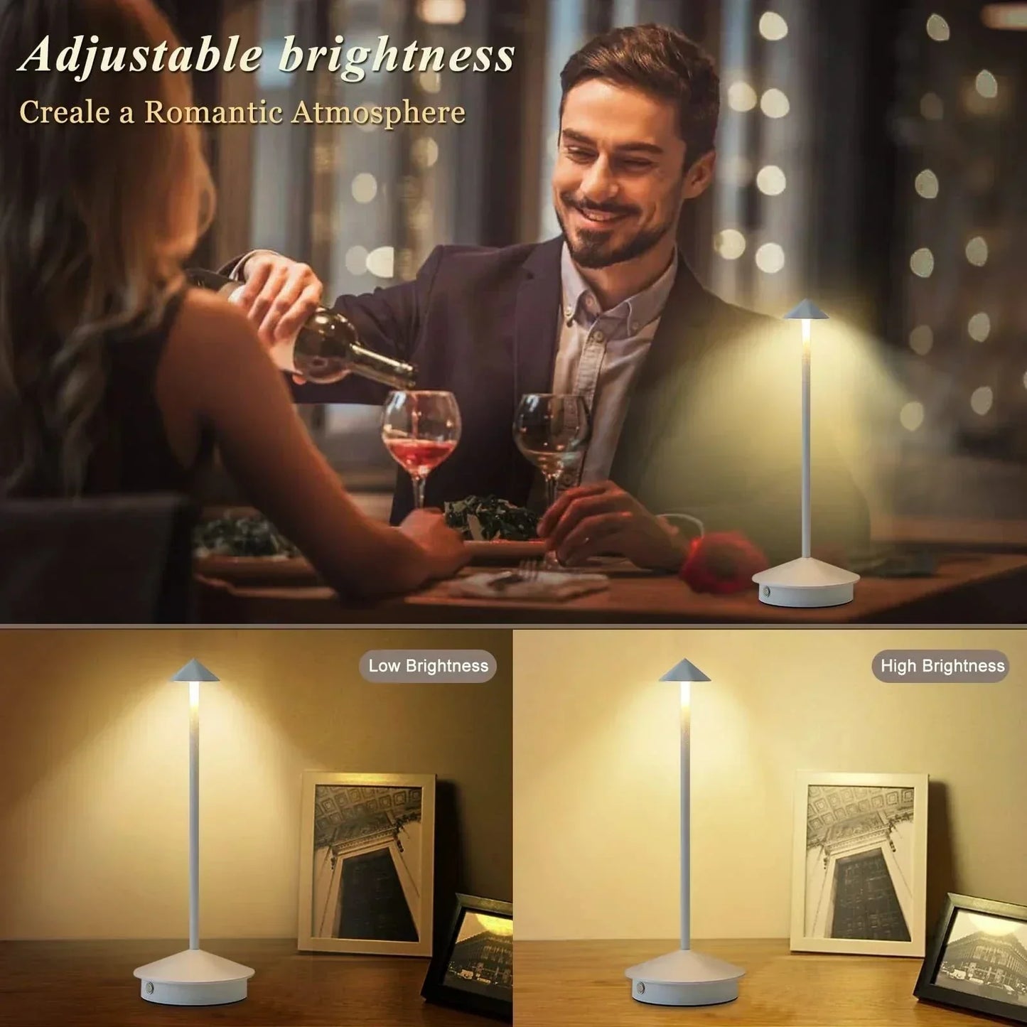 Portable Dimmable Desk Lamp with Touch Control