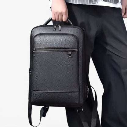 Premium Leather Backpack for Work and Travel