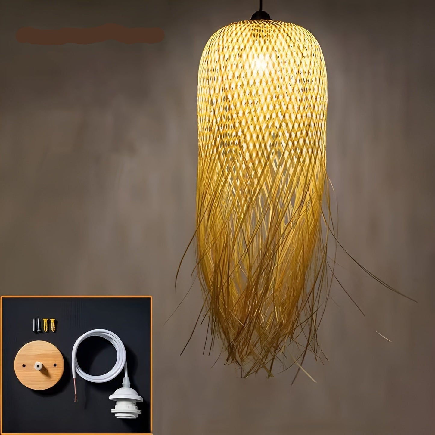 Natural Bamboo Pendant Light