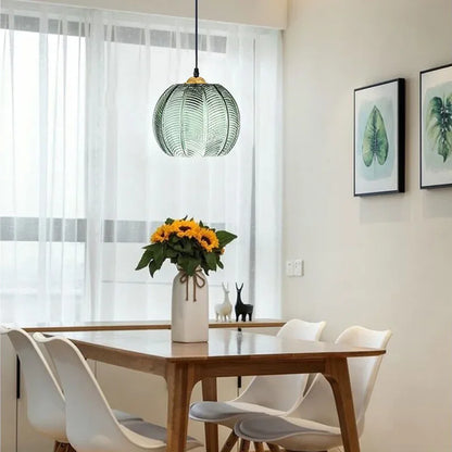 Modern Green Glass Pendant Lighting Fixture