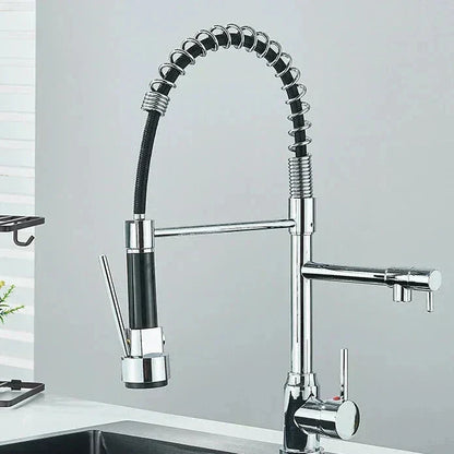 Rotating Single Handle Kitchen Faucet