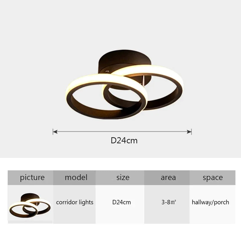 Bright LED Ceiling Lamp - Adjustable Indoor Light Fixtures