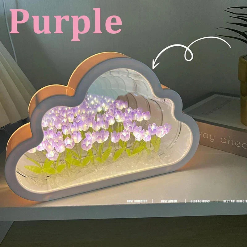 Colorful Floral LED Night Lamp