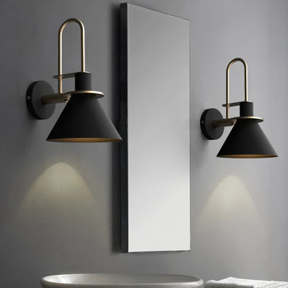 Rustic Metal Wall Light - E27 Downlight Lamp