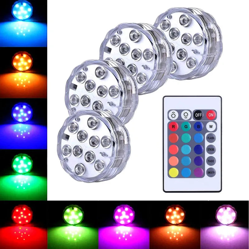 Colorful Pool Light with 10 LED Underwater Lights - Cofik