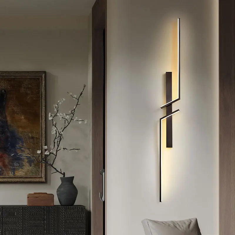 Elegant Gold LED Wall Light Fixture