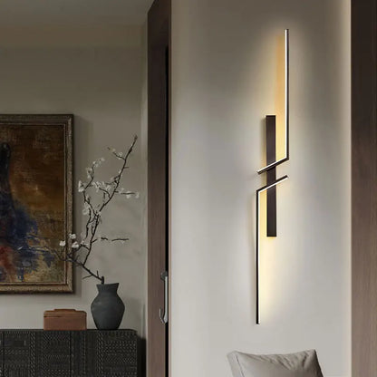 Elegant Gold LED Wall Light Fixture