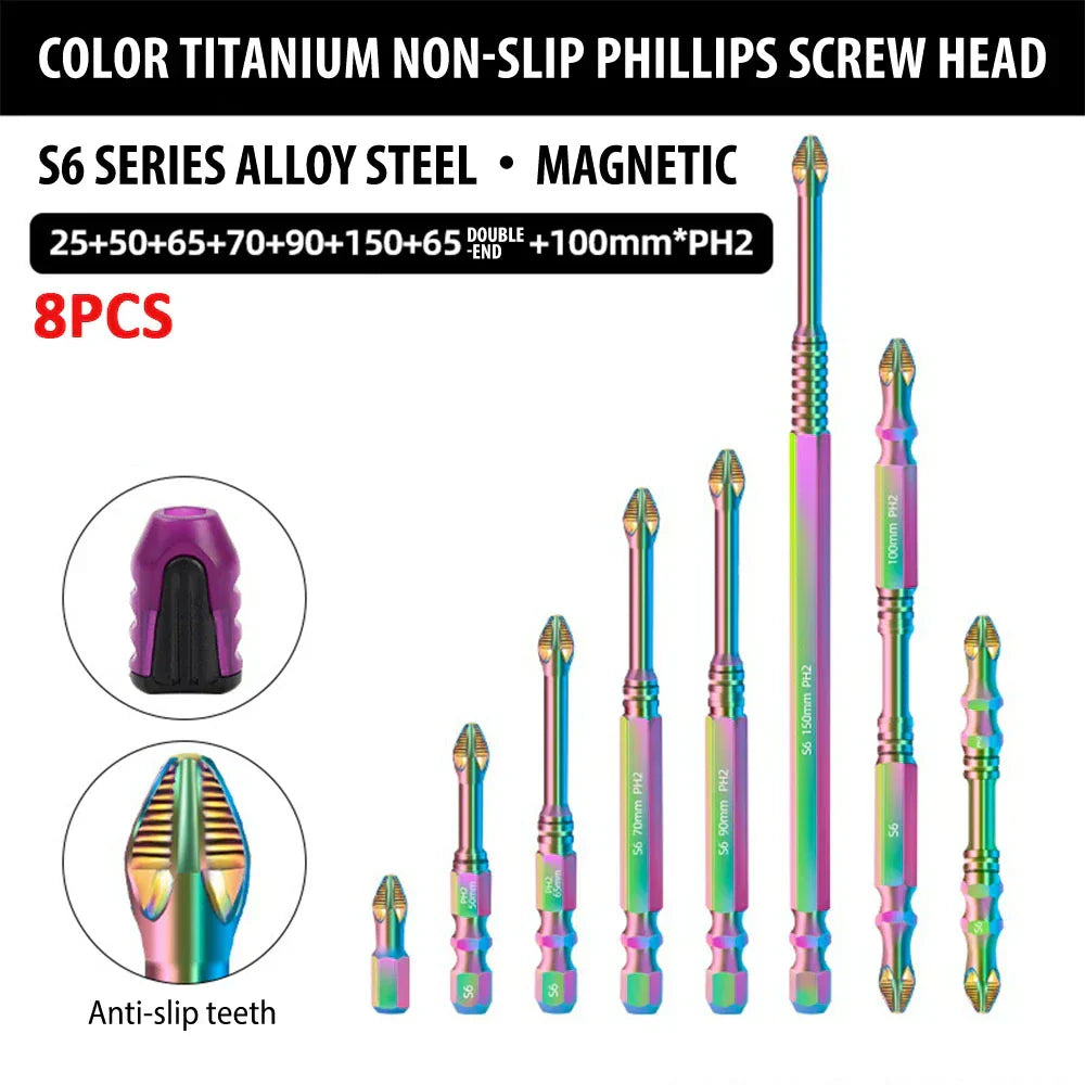 Strong Titanium Magnetic Screwdriver Bit