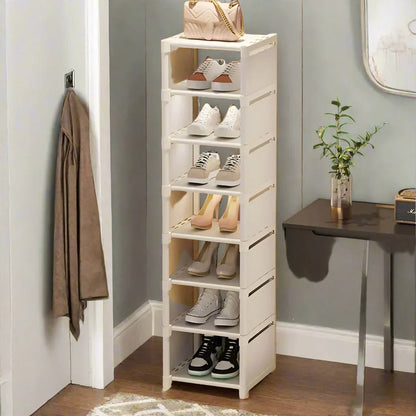 Compact Metal Stackable Shoe Organizer
