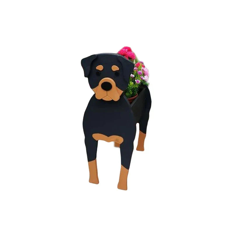 Cute Dog Planter Pot - Fun Animal Flower Holder