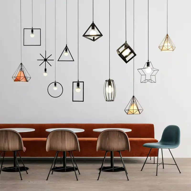 Rustic Metal Pendant Lighting - Classic Hanging Lamp
