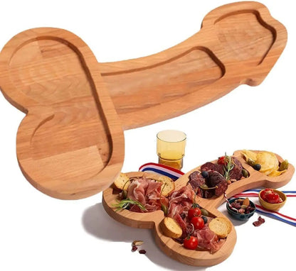 Humoristic Party Serving Tray with Multiple Compartments