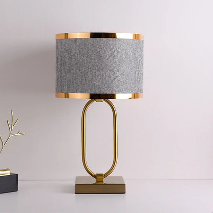 Classic Metal and Fabric Table Light