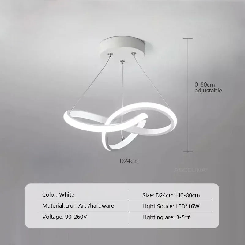 Contemporary Silver Pendant Light