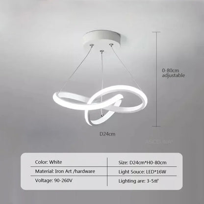 Contemporary Silver Pendant Light