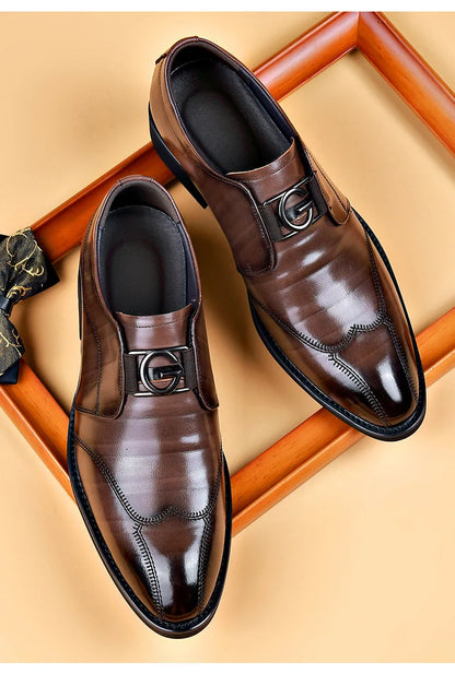 Classic Mens Leather Oxford Dress Shoes