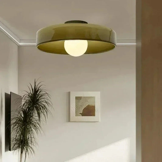 Bright LED Glass Ceiling Light Fixture 12 Inch - Cofik
