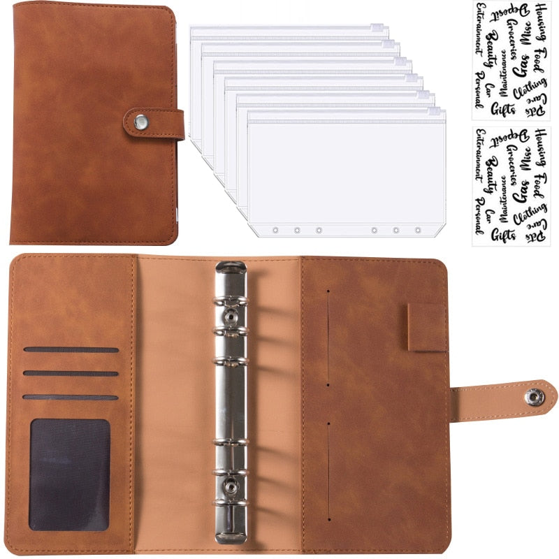 Premium Leather Wallet Notebook Planner Organizer