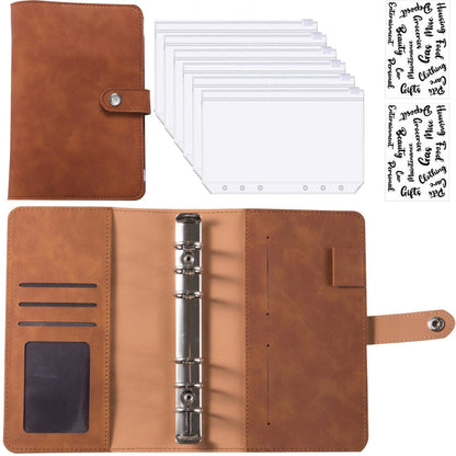 Premium Leather Wallet Notebook Planner Organizer