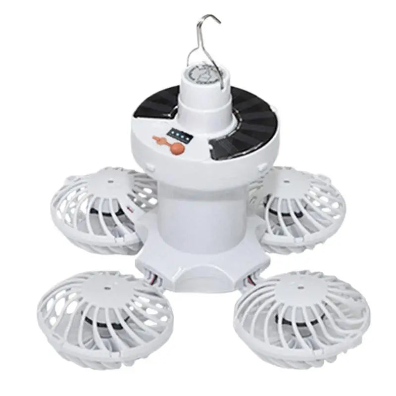 Compact Solar Powered Camp Lamp with Fan - Cofik