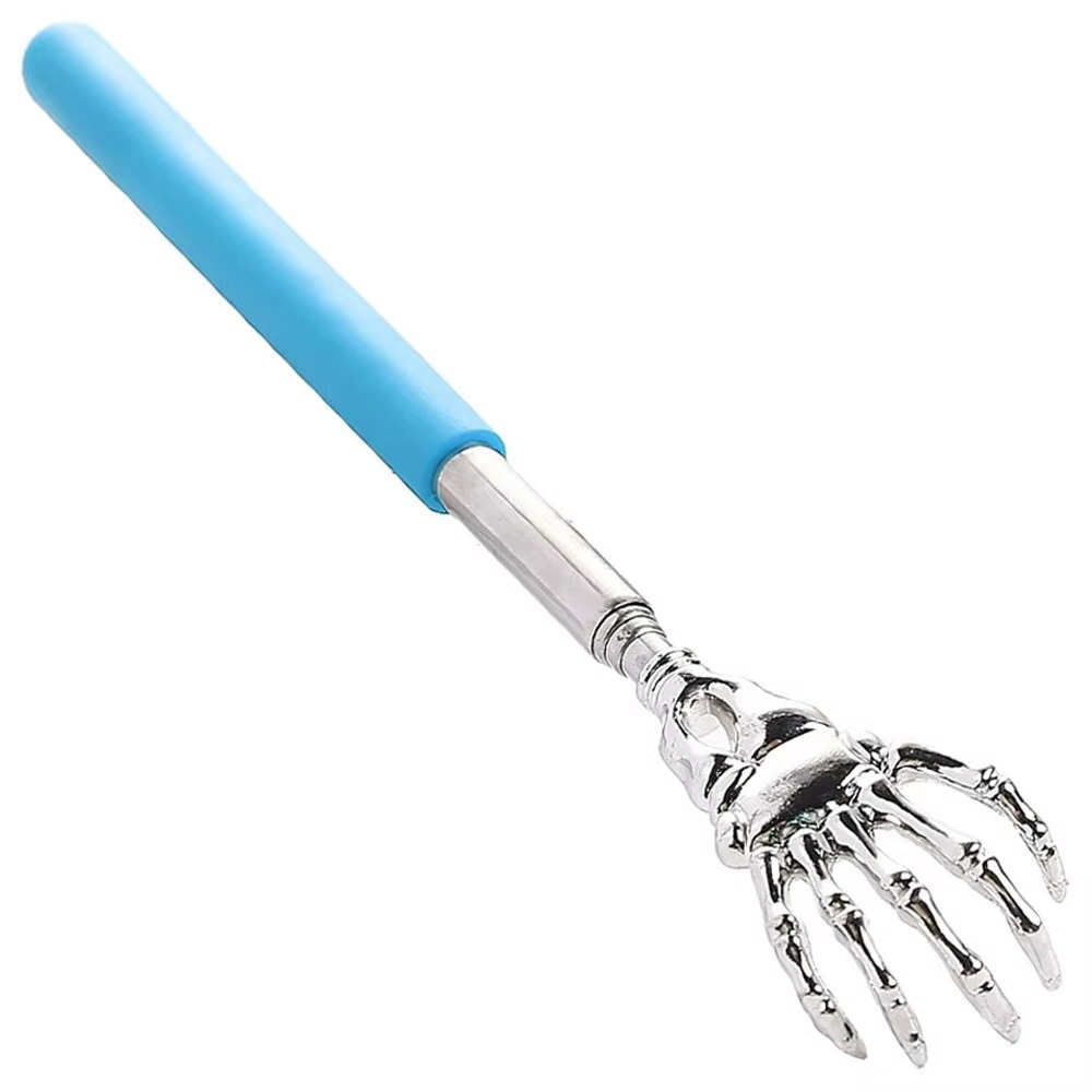 Metal Extendable Back Scratcher and Pet Massager Tool