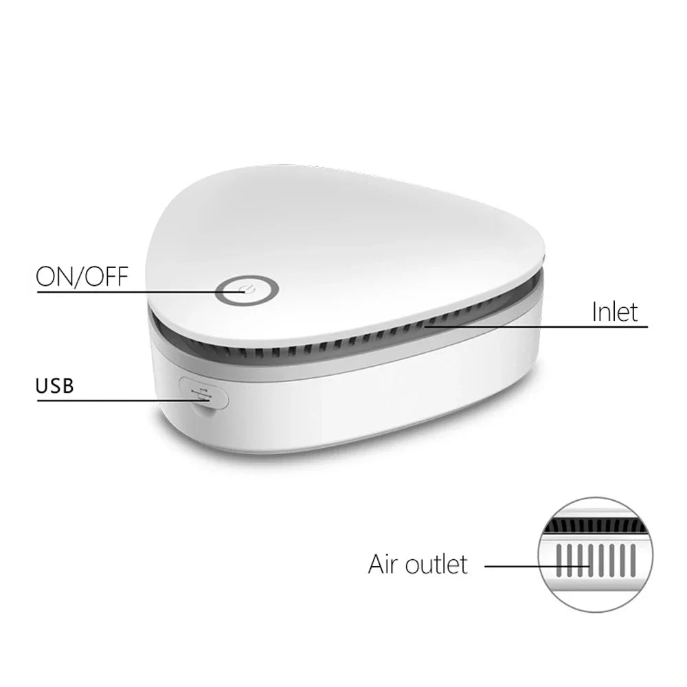 Compact Air Purifier & Sanitizer, Portable USB Rechargeable
