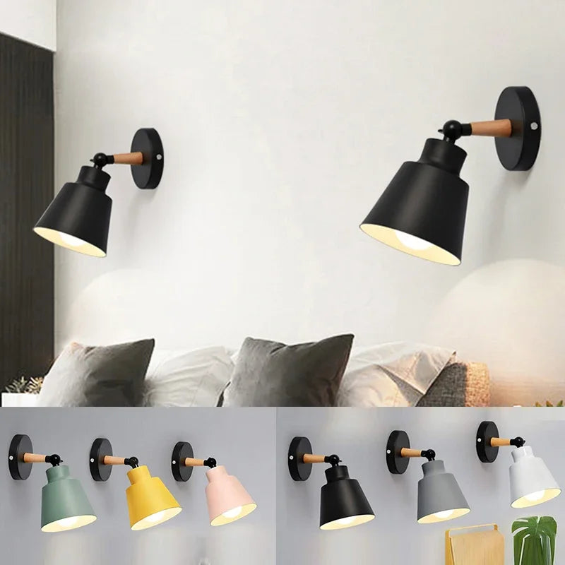 Simple Wooden LED Wall Light