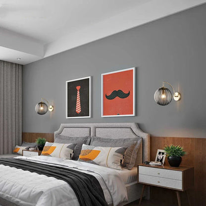 Sleek Glass Ball LED Wall Light
