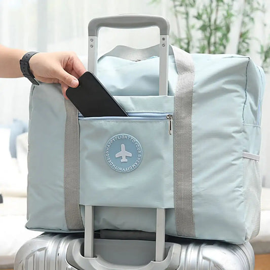 Collapsible Trolley Travel Duffel Bag with Extra Pockets - Cofik