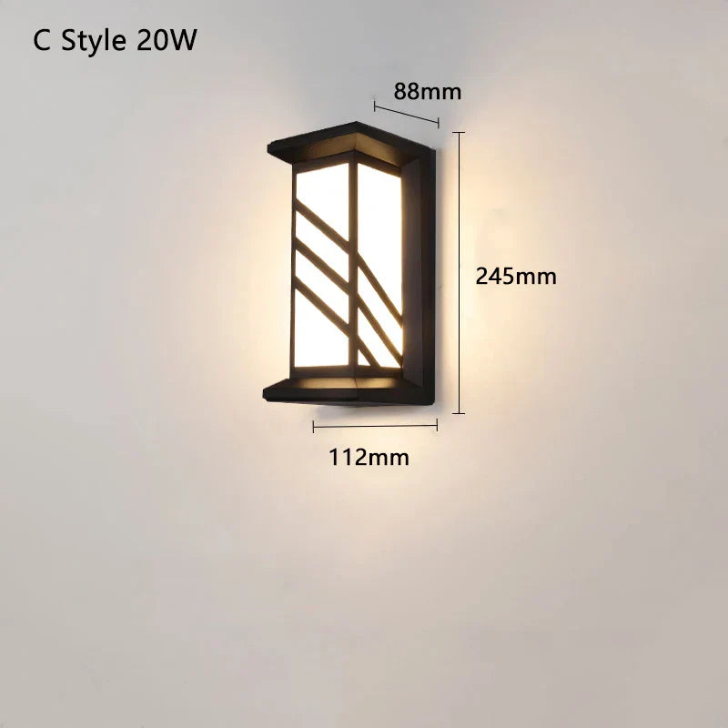Bright LED Security Wall Light with Motion Detector