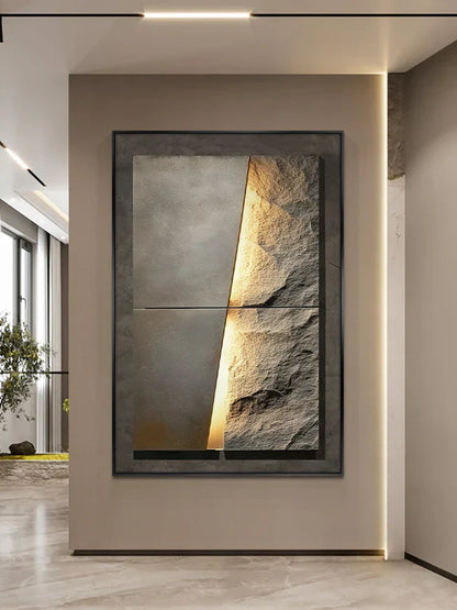 Stylish Stone Effect LED Wall Light